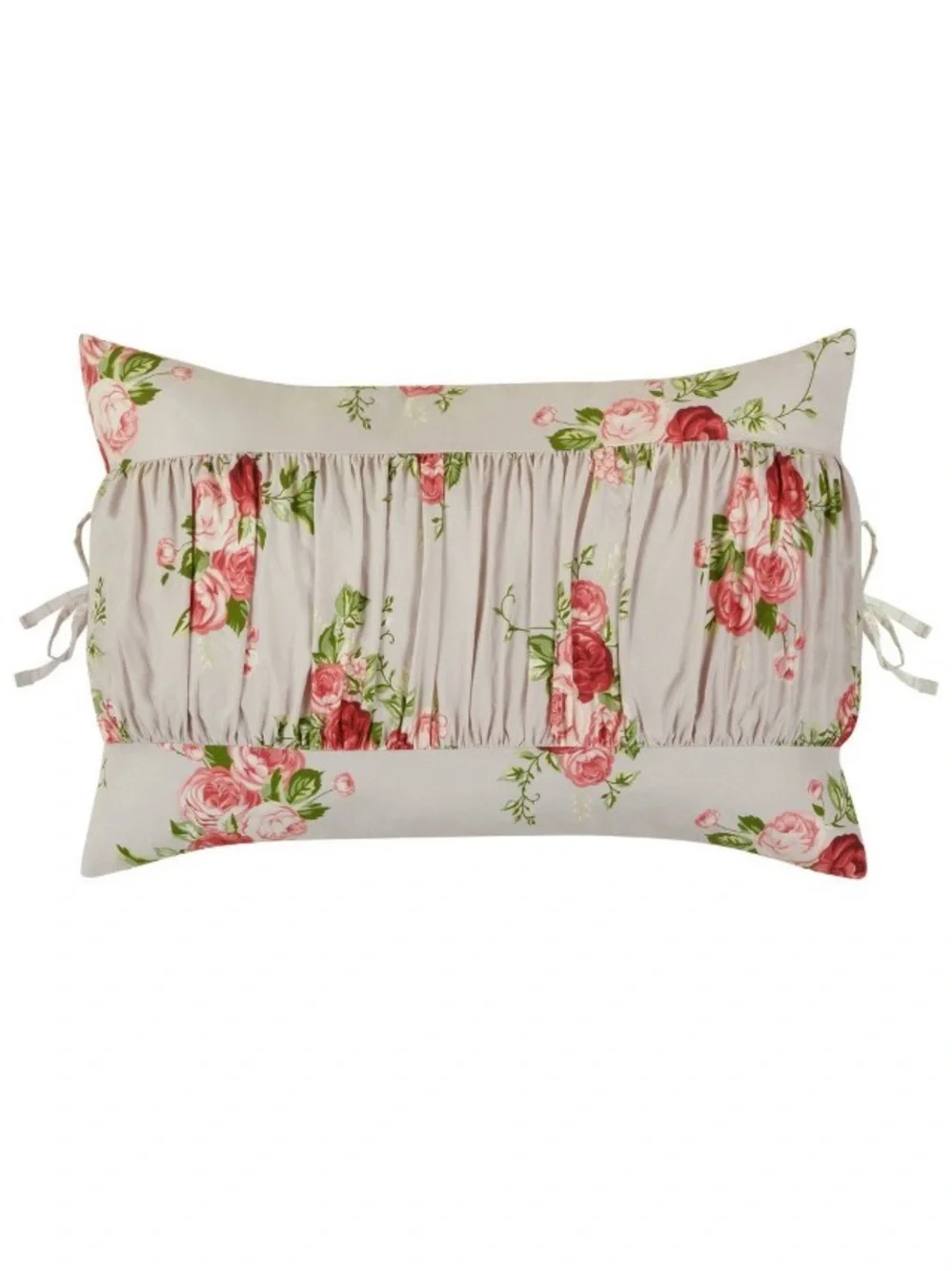 HARLOWE & GRAHAM NWT  Ruched floral Comforter Set Pink -twin